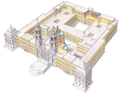 Palazzo Nazionale di Mafra. Lisbona, Portogallo da Fernando Aznar Cenamor